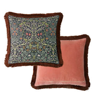 William Morris At Home Blackthorn Midnight Cushion